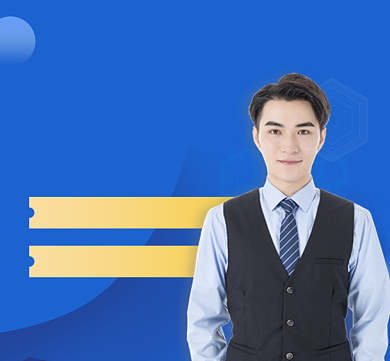 金牌讲师个人介绍蓝色大气朋友圈封面背景