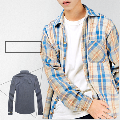 秋装新品上新男装主图衬衫直通车图背景