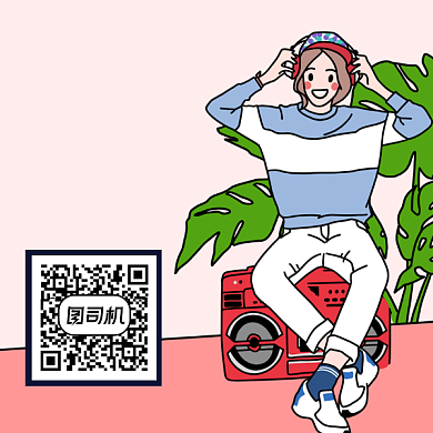 时尚潮流扫码关注方形二维码背景