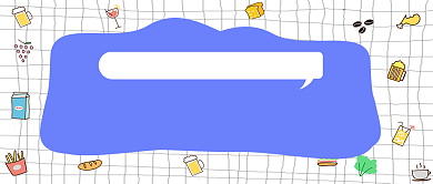 2020合理膳食健康指南简约卡通首图背景