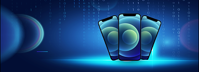 炫酷科技感渐变苹果手机新品发布预售海报背景