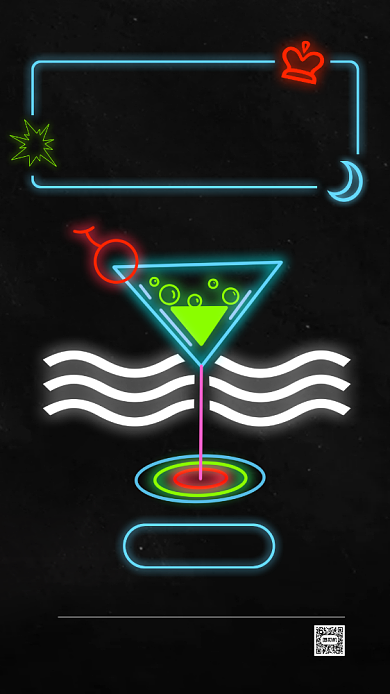 酒吧招聘创意霓虹手机海报背景