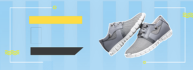 电商男鞋上新促销海报背景