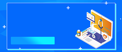 蓝色预约问诊公众号首图背景