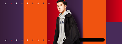 时尚新年新衣大放送海报背景