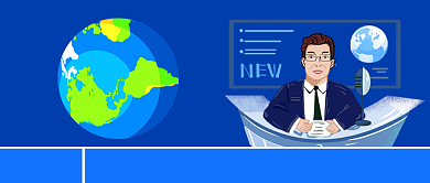 蓝色简约今日新闻公众号首图背景