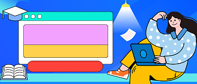 寒假提升班卡通教育公众号首图背景