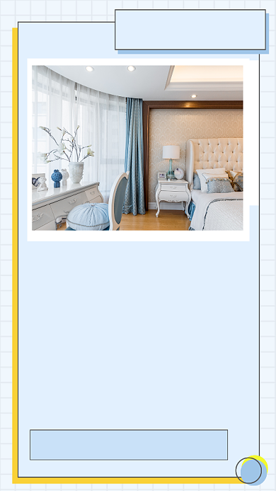 蓝色文艺清新北欧极简风格文章配图背景