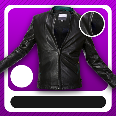 服装女装主图外套冬装皮衣夹克外套直通车背景