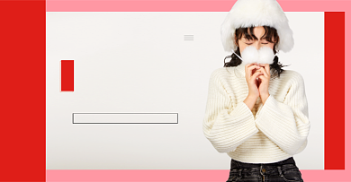 红色时尚简约风女装秋装上新海报背景