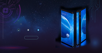 黑色创意手机新品发布会海报背景