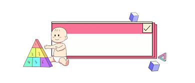 儿童智力启蒙可爱插画公众号logo背景