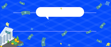 银行金融知识大全干货蓝色首图背景