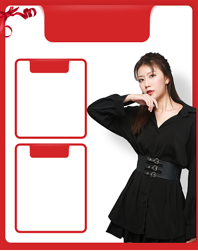 春节双十一过年女装店铺公告发货公告色差说明背景