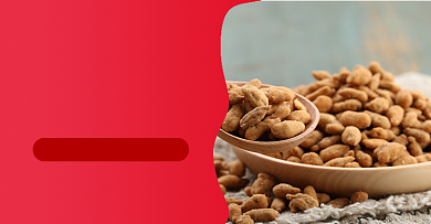 美味坚果零食促销年货节横版海报背景