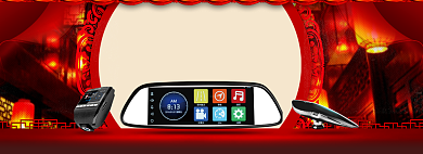 新年春节导航促销海报背景