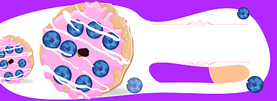 蓝莓芝士面包电商淘宝banner图背景