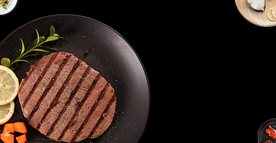 食品牛排特惠营养美味促销海报背景