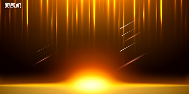 年会金色唯美大气企业年度盛典展板背景