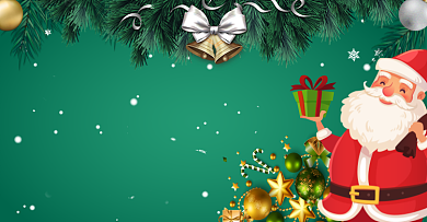 圣诞圣诞节满减插画海报平安夜元旦背景