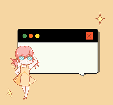 华籍美人简约插画朋友圈封面背景