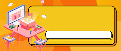 金融科技股市分析手绘卡通公众号首图背景