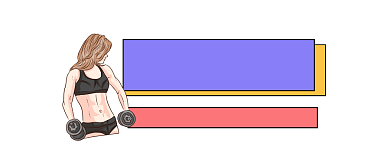 健身联盟时尚插画公众号logo背景