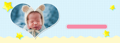 电商儿童摄影艺术照促销海报背景