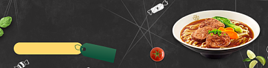 牛肉面中式快餐外卖平台海报背景