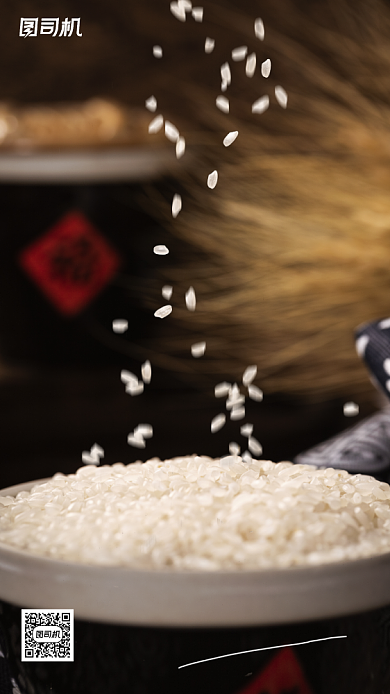 珍惜粮食宣传手机海报背景