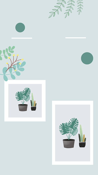 文艺清新唯美绿色文章配图图文配图背景