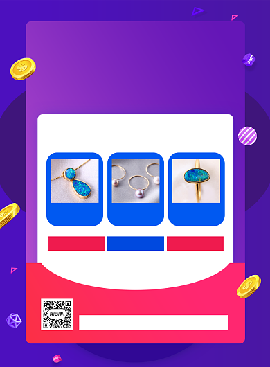 周年店庆珠宝促销活动宣传海报背景