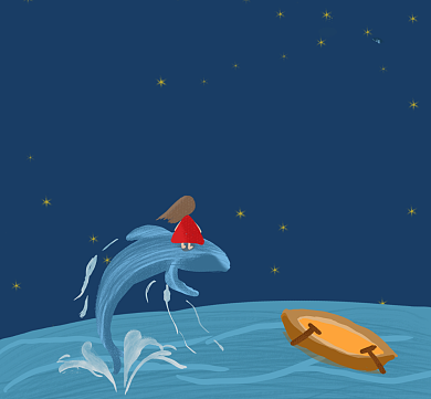 孤独夜晚清新简约朋友圈封面背景