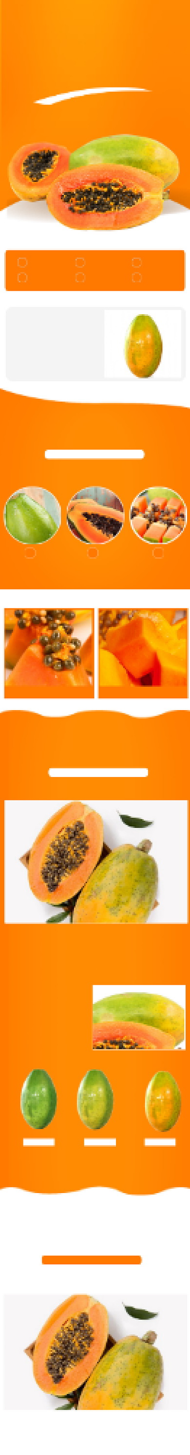 木瓜水果水果详情页背景