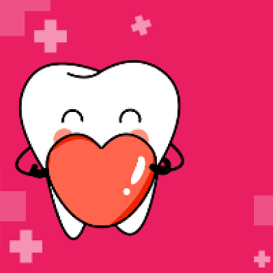 爱牙日卡通创意插画公众号次图背景