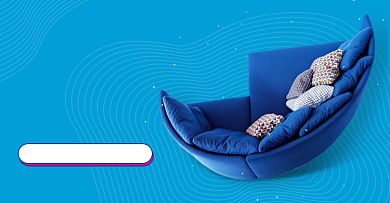 新潮家具休闲沙发满减优惠背景