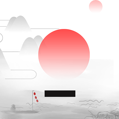 文艺中国风24节气之立冬方形配图背景