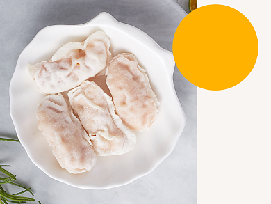 虾饺蒸饺早餐食品美团主图模板背景