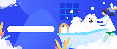 宠物美容馆​公众号首图背景