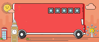 双节小长假手绘卡通公众号首图背景