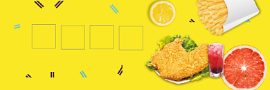 外卖平台鸡排炸鸡薯条背景