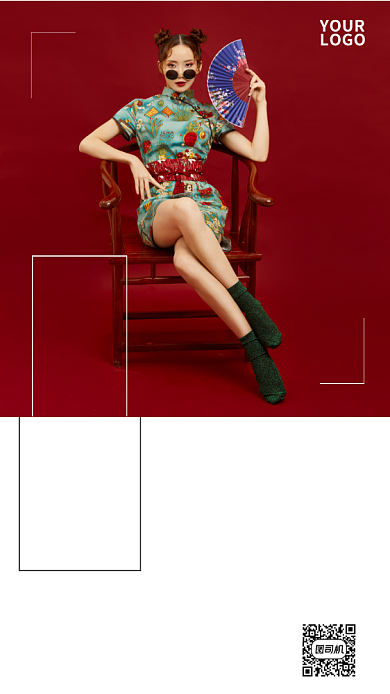 复古国朝美女搭配攻略日签背景