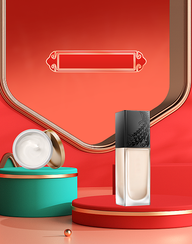 红色开年巨献活动海报背景