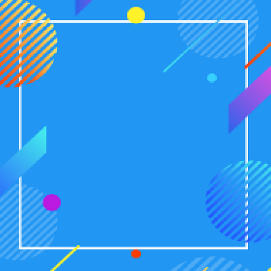 拼团促销蓝色几何公众号次图背景