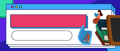 蓝色卡通教育培训招生公众号首图背景