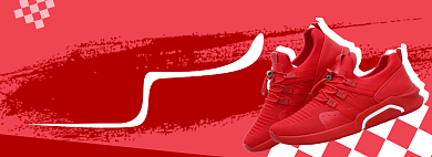 新势力周运动跑鞋男鞋电商淘宝banner背景