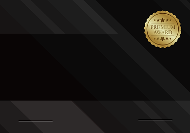 黑色荣誉证书设计模板背景