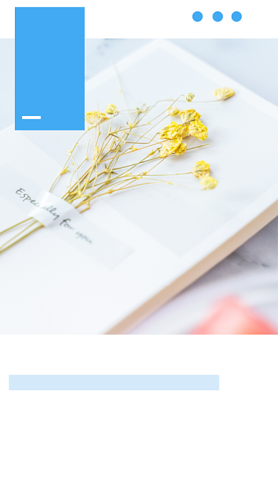 蓝色文艺清新遇见爱情文章配图背景