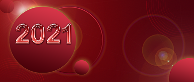 元旦红色大气创意公众号首图背景