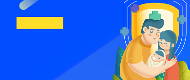 金融保险疾病险蓝色金融宣传背景